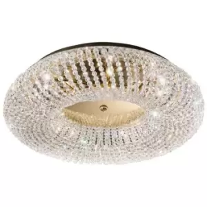 Kolarz CARLA - Designer Crystal Large Ceiling Light Polished Gold, 5x G9