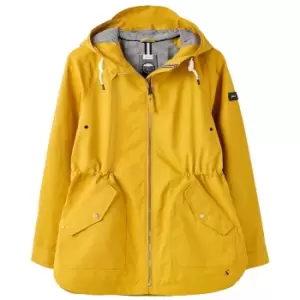 Joules Womens Shoreside Coastal Waterproof Jacket Antique Gold 10