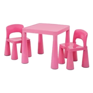 Classic Pink Table and 2 Chairs