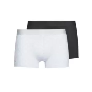 Lacoste Pack Of 2 Pique Trunks L.12.12 Size 6 - XL Black / Grey Chine