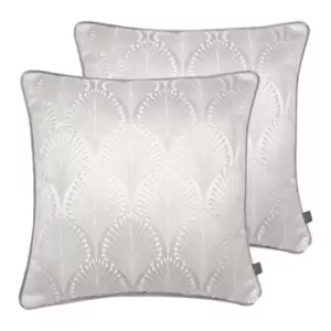 Prestigious Textiles Boudoir Twin Pack Polyester Filled Cushions Alabaster