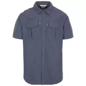 Trespass Mens Baddenotch Travel Shirt (M) (Dark Grey)