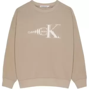 Calvin Klein Jeans Natural Dye Monogram Sweatshirt - Neutral