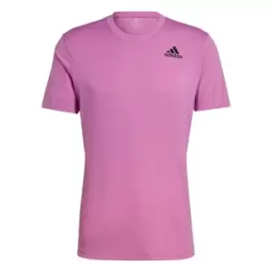 adidas Tennis New York FreeLift T-Shirt Mens - Semi Pulse Lilac