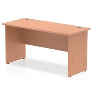 Trexus Desk Rectangle Panel End Leg 1400x600mm Beech Ref MI001730