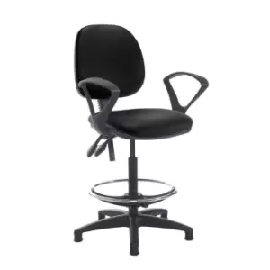 Dams MTO Jota Draughtsmans Chair with No Arms - Tortuga Orange