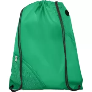 Bullet Oriole Duo Pocket Drawstring Bag (One Size) (Green)