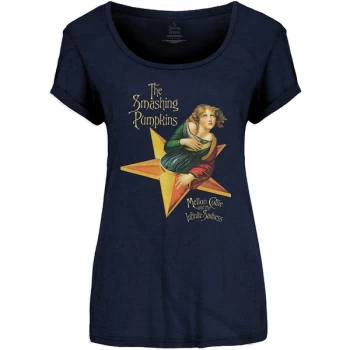 The Smashing Pumpkins - Mellon Collie Womens X-Large T-Shirt - Blue