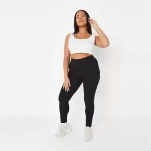 Missguided Plus 2 Pack Legging - Black