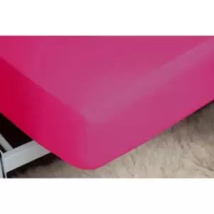 Easy Care Fitted Sheet King Fuchsia