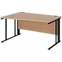 Dams International Wave Desk MCM14WLKB 1,400 x 725 x 800 - 990 mm