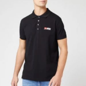 Diesel Mens Weet Polo Shirt - Black - M