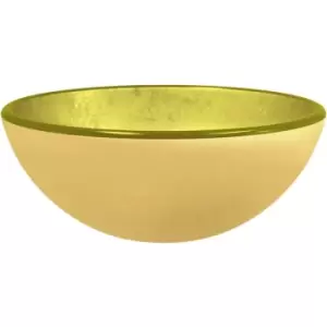 Vidaxl - Basin Tempered Glass 30x12cm Gold Gold