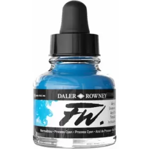 Daler-Rowney FW Artists Acrylic Ink 29.5ml Process Cyan