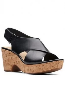 Clarks Maritsa Lara Wedge Sandals - Wide Fit