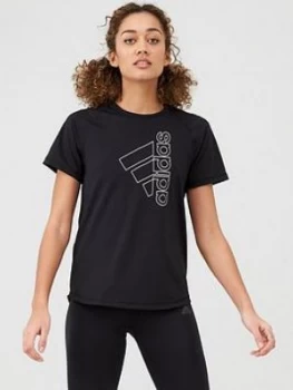 adidas Tech BOS T-Shirt - Black, Size S, Women