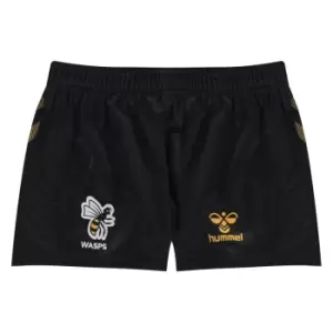 Hummel Wasps Home Shorts 2021 2022 Juniors - Black