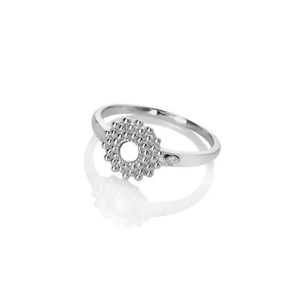 Hot Diamonds Sterling Silver Blossom Ring DR278/P Size: Size P