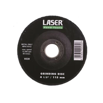 Laser - Grinding Disc - Depressed Centre - 4.5in./115mm - 0530