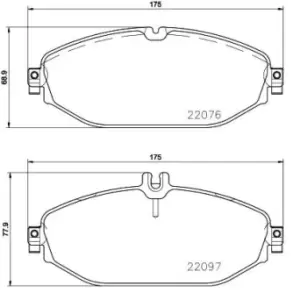 BREMBO Brake pad set MERCEDES-BENZ P 50 124 0004209300,0084202820,0084203820 A0004209300,A0084202820,A0084203820