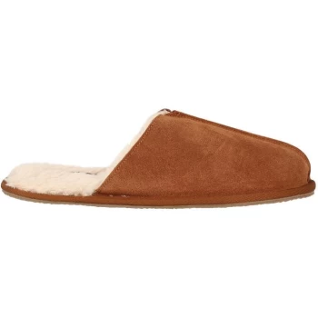 Howick Suede Mule Slippers Mens - Tan