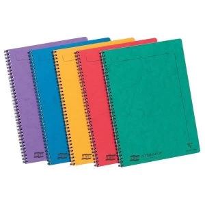 Europa A4 Twinwire Sidebound 90gm2 120 Page Micro Perforated Notebook 1 x Pack of 10 Assorted Notebooks