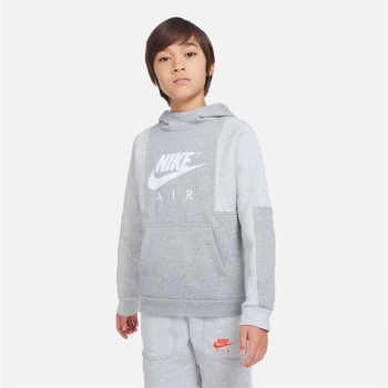 Nike Air Big Kids (Boys') Pullover Hoodie - Hth/GryHth/Wht