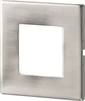 KnightsBridge 230V IP20 1W Stainless Steel Recessed LED Wall Light