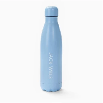 Jack Wills Eco Metal Flask Water Bottle - Soft Blue