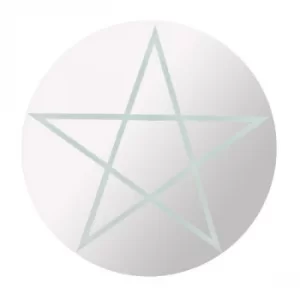 Round Mirror with Pentagram