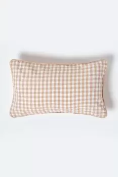 Cotton Gingham Check Cushion Cover