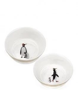 Sara Miller Penguin Bowls ; Set Of 2