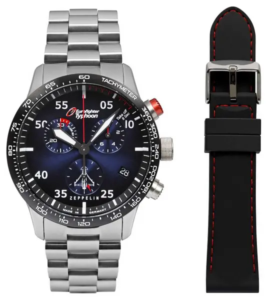 Zeppelin 7298M-3SET EUROFIGHTER Quartz Chronograph ETA G10. Watch