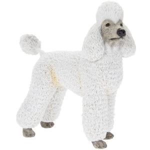 Poodle White Figurine By Lesser & Pavey