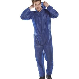 Click Once Polyprop Disposable Boilersuit XL Blue Pack of 50 Ref