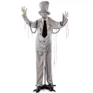 Standing Ghoul Gent in Chains Halloween Decoration