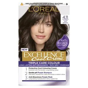 LOreal Paris LOreal Paris Excellence Cool Creme Hair Dye Ultra Ultra Ash Brown 4.11