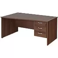 Dams International Wave Desk MP16WLP3W 1,600 x 725 x 800 - 990 mm