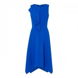 DKNY Midi Ruffle Dress - Royal