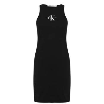 Calvin Klein Jeans Mono Tank Dress - BEH CK BLACK