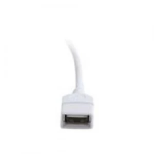 C2G 2m USB A Male to A Female Extension Cable - White