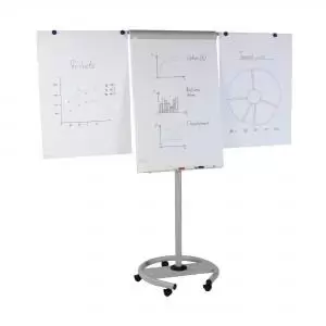 ROCADA VISUALLINE Mobile Magnetic Flipchart Height Adjustable with