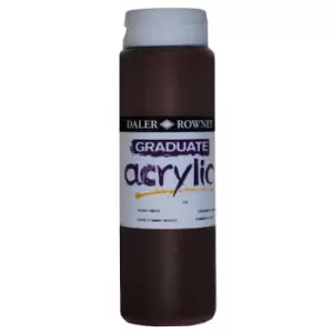 Daler Rowney 123500225 Graduate Acrylic Paint 500ml Burnt Umber