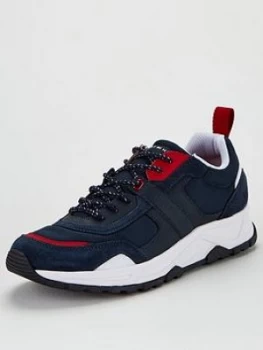 Tommy Hilfiger Fashion Mix Trainers - Navy, Size 7, Men