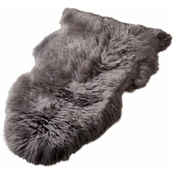 Grey Sheepskin Rug in size XXL - 60 x 110-120cm