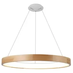 Cristal Mad LED Pendant Lamp 56W 4030Lm 3000K 92cm Natural Wood