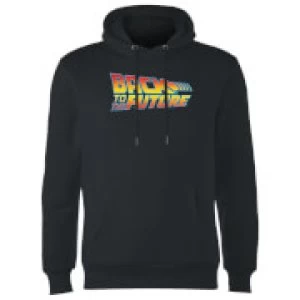 Back To The Future Classic Logo Hoodie - Black