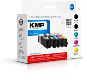 KMP 1576,0255 ink cartridge 4 pc(s) Compatible Extra (Super) High...