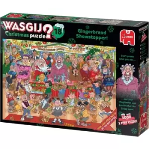 Jumbo Wasgij Christmas 18 Gingerbread Showstopper 2 x 1000 Piece Jigsaw Puzzle