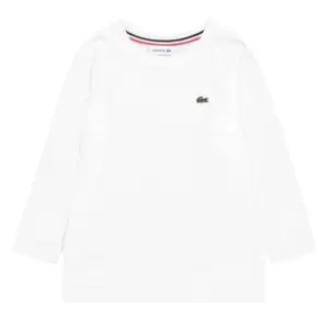 Lacoste Kids Crew Neck Jersey T-Shirt Size 5 yrs White